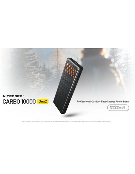 Power bank Carbo NB10000GEN2 30W 10.000mAh ultraligera USB-C IPX8 sumergible