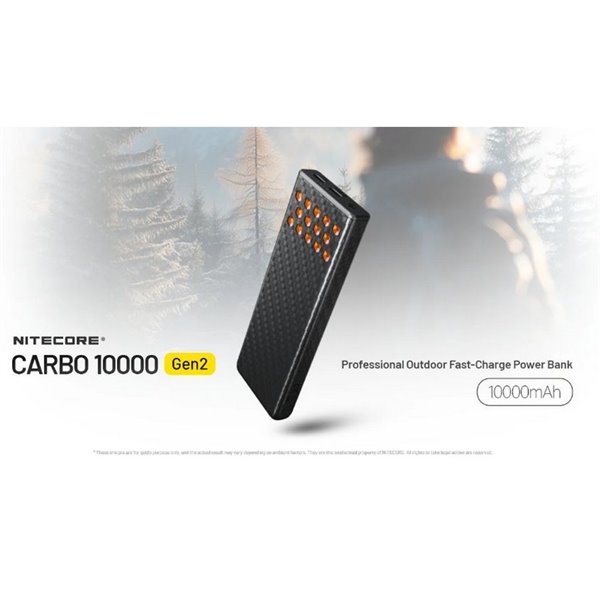 Power bank Carbo NB10000GEN2 30W 10.000mAh ultraligera USB-C IPX8 sumergible