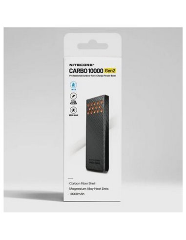 Power bank Carbo NB10000GEN2 30W 10.000mAh ultraligera USB-C IPX8 sumergible