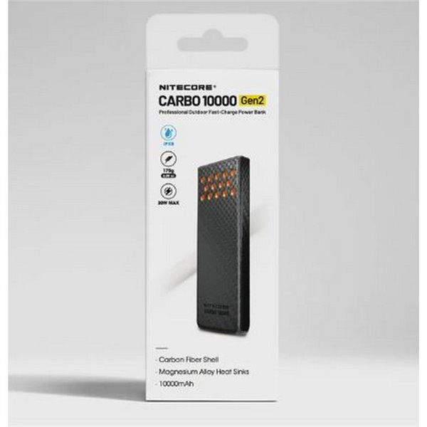 Power bank Carbo NB10000GEN2 30W 10.000mAh ultraligera USB-C IPX8 sumergible