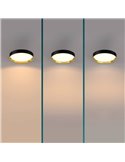 Plafón LED redondo 24W negro Ø38,4cm, HANNO SCENESWITCH 2700K-2700Lm/4000K-2800Lm