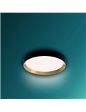 Plafonnier LED rond 24W noir Ø38,4cm, HANNO SCENESWITCH 2700K-2700Lm/4000K-2800Lm