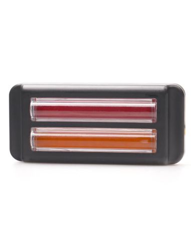 Doble barra LED trasera de posición, freno e intermitente W296 serie 2447 12/24V universal R1 S1D 2aD R10 | cable 24 cm