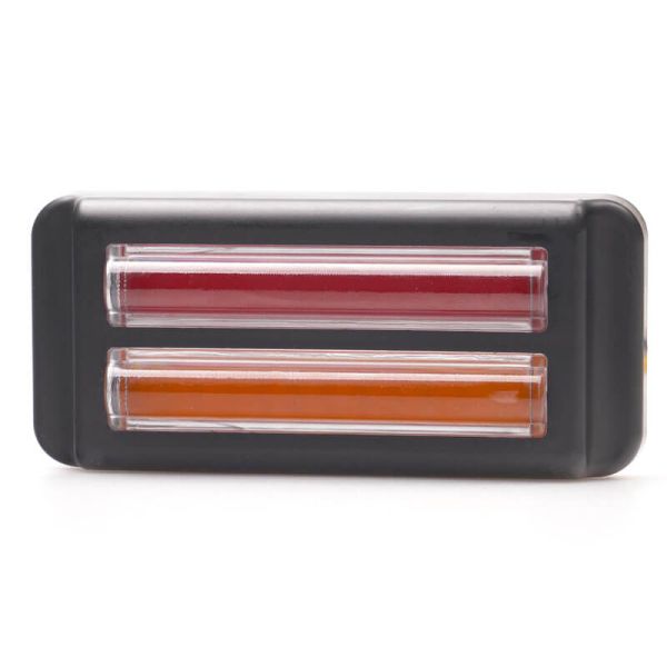 Doble barra LED trasera de posición, freno e intermitente W296 serie 2447 12/24V universal R1 S1D 2aD R10 | cable 24 cm