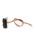 Doble barra LED trasera de posición, freno e intermitente W296 serie 2447 12/24V universal R1 S1D 2aD R10 | cable 24 cm