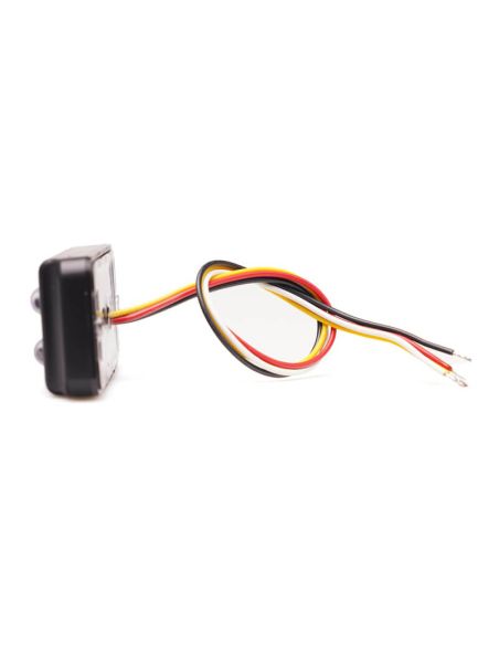 Doble barra LED trasera de posición, freno e intermitente W296 serie 2447 12/24V universal R1 S1D 2aD R10 | cable 24 cm