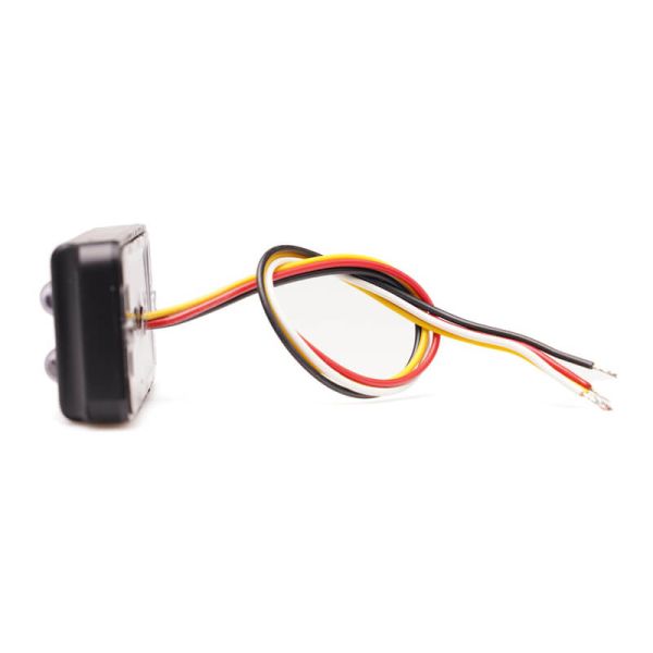 Doble barra LED trasera de posición, freno e intermitente W296 serie 2447 12/24V universal R1 S1D 2aD R10 | cable 24 cm