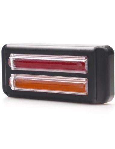 Doble barra LED trasera de posición, freno e intermitente W296 serie 2447 12/24V universal R1 S1D 2aD R10 | cable 24 cm
