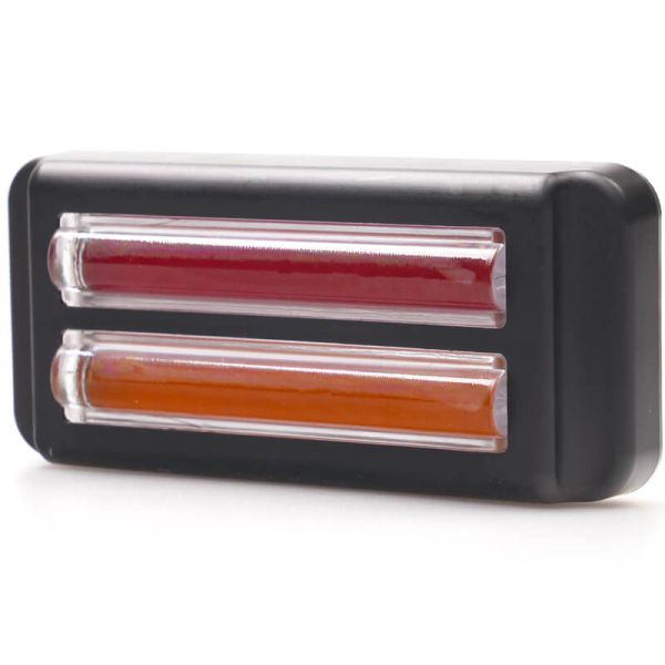 Doble barra LED trasera de posición, freno e intermitente W296 serie 2447 12/24V universal R1 S1D 2aD R10 | cable 24 cm