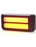 Doble barra LED trasera de posición, freno e intermitente W296 serie 2447 12/24V universal R1 S1D 2aD R10 | cable 24 cm