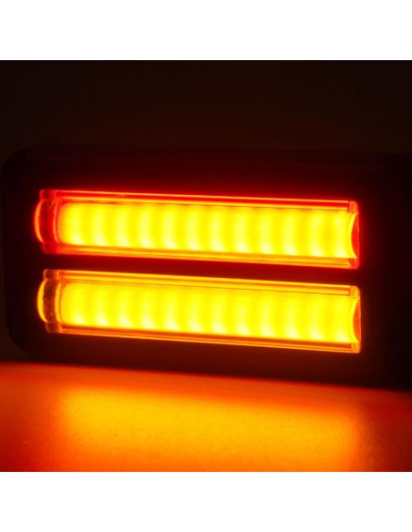 Doble barra LED trasera de posición, freno e intermitente W296 serie 2447 12/24V universal R1 S1D 2aD R10 | cable 24 cm