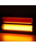 Doble barra LED trasera de posición, freno e intermitente W296 serie 2447 12/24V universal R1 S1D 2aD R10 | cable 24 cm