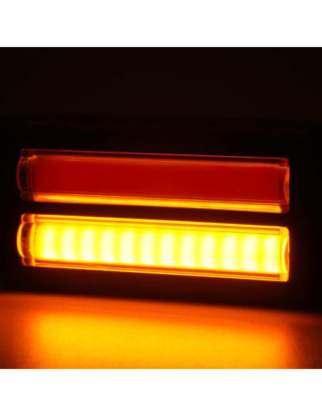 Doble barra LED trasera de posición, freno e intermitente W296 serie 2447 12/24V universal R1 S1D 2aD R10 | cable 24 cm