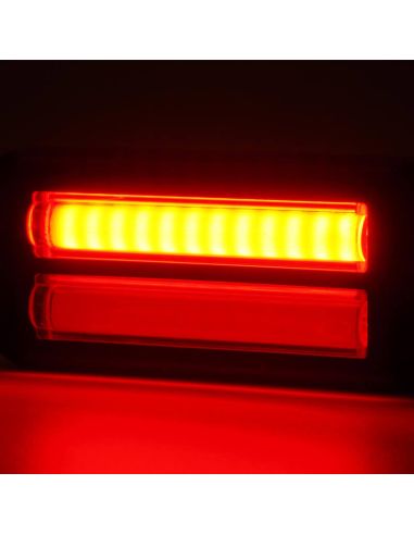 Doble barra LED trasera de posición, freno e intermitente W296 serie 2447 12/24V universal R1 S1D 2aD R10 | cable 24 cm