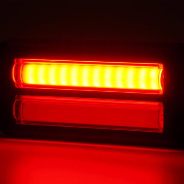 Barra dupla de LED traseira para posição, freio e piscas série W296 2447 12/24V universal R1 S1D 2aD R10 | Cabo de 24 cm