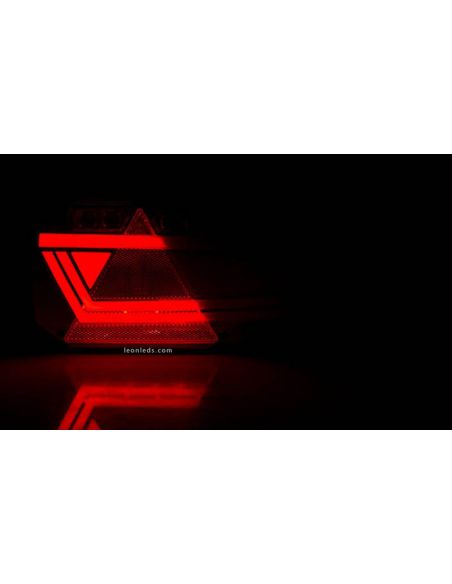 Lanterna traseira triangular LED Mavic de 7 funções com luz refletiva e luz de marcação lateral IA SM1 F1 AR 2a S1 R1 Horpol