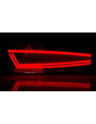 Piloto trasero LED con triangulo Mavic 7 Funciones con luz reflectante y luz de galibo lateral IA SM1 F1 AR 2a S1 R1 Horpol