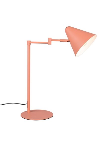 Lámpara de sobremesa COSIMA, pantalla orientable, bombilla excl. 1x E14 max. 10W IP20 Naranja