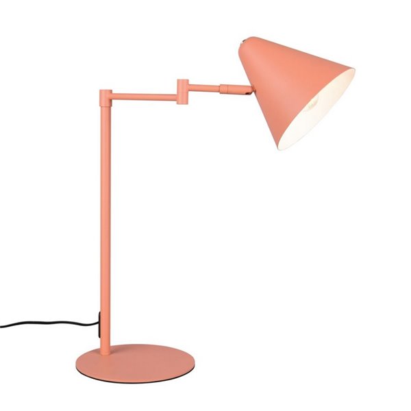 Lampe de table COSIMA, abat-jour réglable, ampoule non incluse 1x E14 max. 10W IP20 Orange