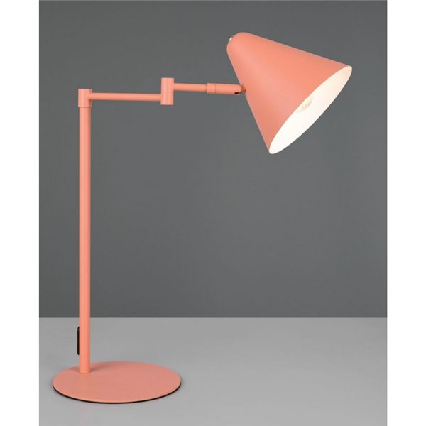 Lampe de table COSIMA, abat-jour réglable, ampoule non incluse 1x E14 max. 10W IP20 Orange