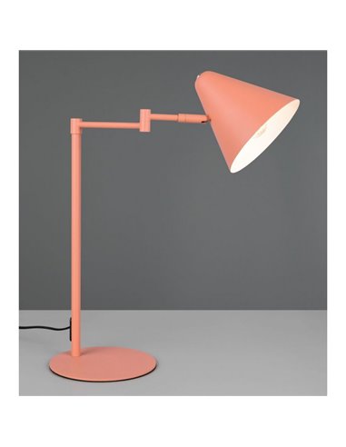 Lámpara de sobremesa COSIMA, pantalla orientable, bombilla excl. 1x E14 max. 10W IP20 Naranja