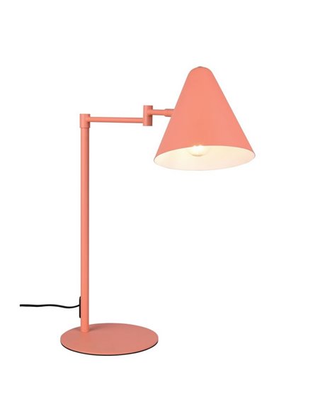 Candeeiro de mesa COSIMA, abajur ajustável, lâmpada excl. 1x E14 máx. 10W IP20 Laranja