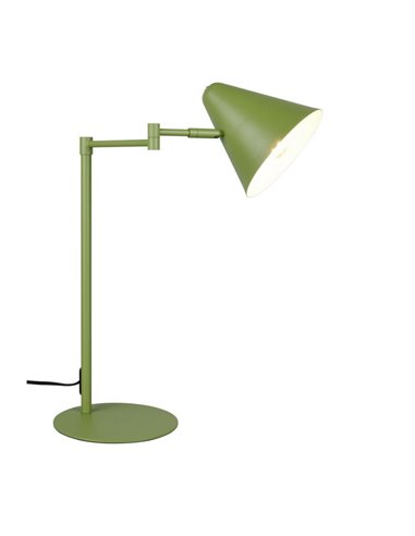 Luminária de mesa de metal COSIMA, lâmpada não incluída. 1x E14 máx. 10W, IP20 Verde