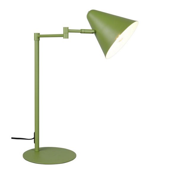 Lampe de table en métal COSIMA, ampoule non incluse. 1x E14 max. 10W, IP20 Vert