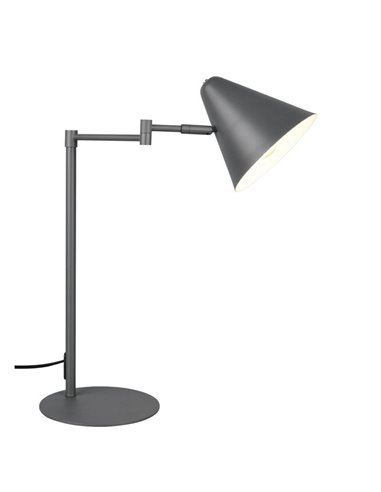 Lámpara de sobremesa COSIMA, pantalla orientable, bombilla excl. 1x E14 max. 10W IP20 Antracita
