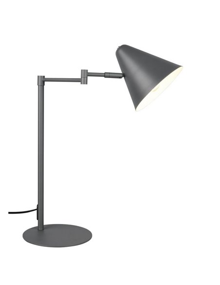Lámpara de sobremesa COSIMA, pantalla orientable, bombilla excl. 1x E14 max. 10W IP20 Antracita