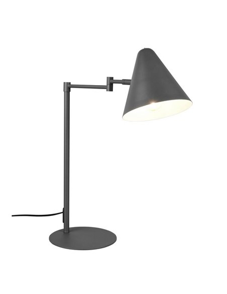 Lámpara de sobremesa COSIMA, pantalla orientable, bombilla excl. 1x E14 max. 10W IP20 Antracita