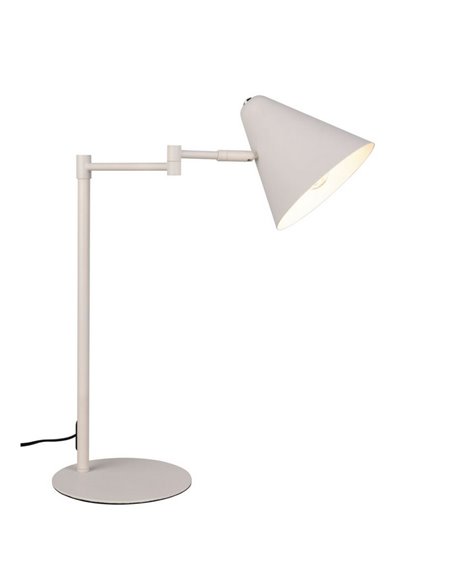 Lámpara de sobremesa COSIMA, pantalla orientable, bombilla excl. 1x E14 max. 10W IP20 Gris