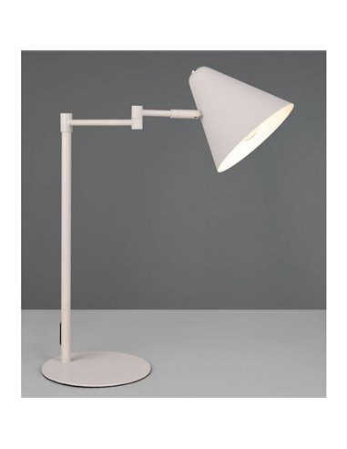 Lámpara de sobremesa COSIMA, pantalla orientable, bombilla excl. 1x E14 max. 10W IP20 Gris