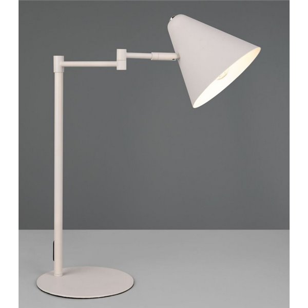 Lámpara de sobremesa COSIMA, pantalla orientable, bombilla excl. 1x E14 max. 10W IP20 Gris