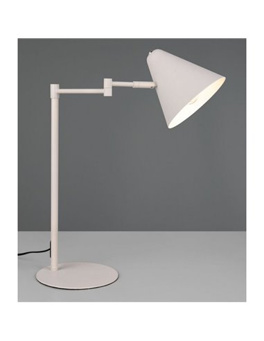 Lámpara de sobremesa COSIMA, pantalla orientable, bombilla excl. 1x E14 max. 10W IP20 Gris