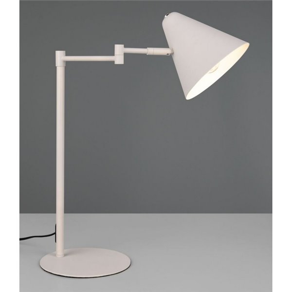 Lámpara de sobremesa COSIMA, pantalla orientable, bombilla excl. 1x E14 max. 10W IP20 Gris