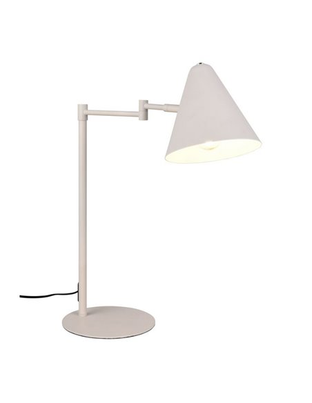 Lámpara de sobremesa COSIMA, pantalla orientable, bombilla excl. 1x E14 max. 10W IP20 Gris