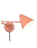 Aplique de pared COSIMA metálico, pantalla orientable, bombilla excl. 1x E14 max. 10W IP20 Naranja