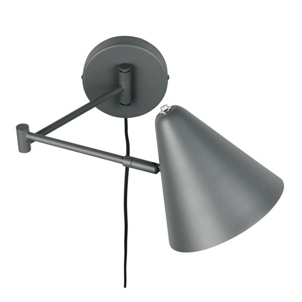 Aplique con interruptor COSIMA bombilla excl. 1x E14 max. 10W IP20 Antracita