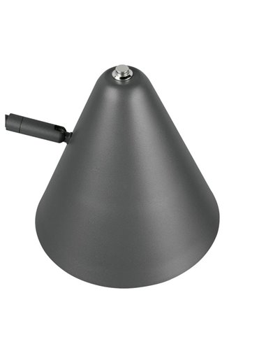 Aplique con interruptor COSIMA bombilla excl. 1x E14 max. 10W IP20 Antracita