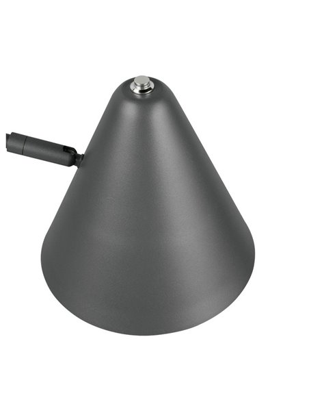 Aplique con interruptor COSIMA bombilla excl. 1x E14 max. 10W IP20 Antracita