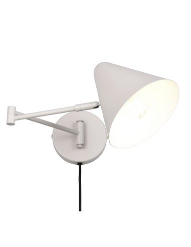 Aplique orientable COSIMA para pared bombilla excl. 1x E14 max. 10W IP20 Gris