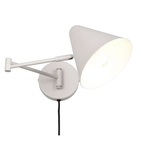 Luminária de parede ajustável COSIMA com lâmpada excl. 1x E14 máx. 10W IP20 Cinza
