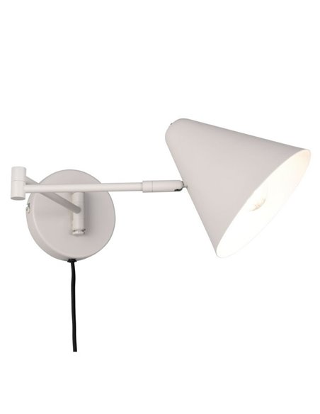 Aplique orientable COSIMA para pared bombilla excl. 1x E14 max. 10W IP20 Gris
