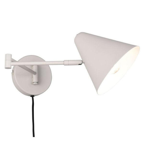 Aplique orientable COSIMA para pared bombilla excl. 1x E14 max. 10W IP20 Gris