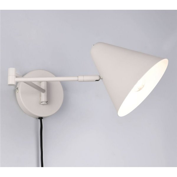 Aplique orientable COSIMA para pared bombilla excl. 1x E14 max. 10W IP20 Gris