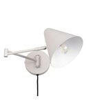 Aplique orientable COSIMA para pared bombilla excl. 1x E14 max. 10W IP20 Gris