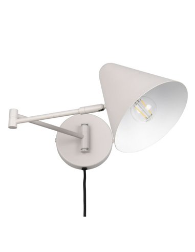 Aplique orientable COSIMA para pared bombilla excl. 1x E14 max. 10W IP20 Gris