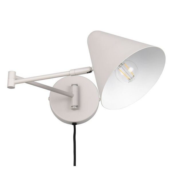 Aplique orientable COSIMA para pared bombilla excl. 1x E14 max. 10W IP20 Gris