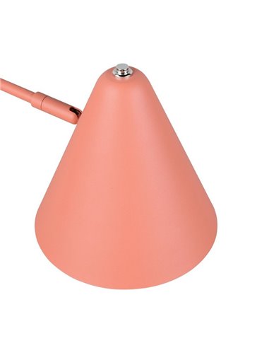 Lampadaire COSIMA, hauteur 126,5 cm, abat-jour réglable, ampoule non incluse : 1 x E14, max. 10 W, IP20, orange